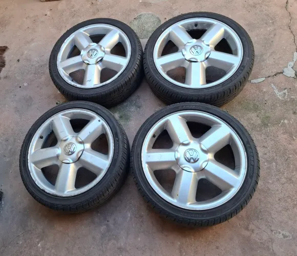 Rodas VW Tubular GOL GTI aro 17 + pneus Landsail novos