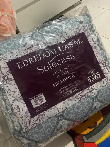 Edredom casal novo