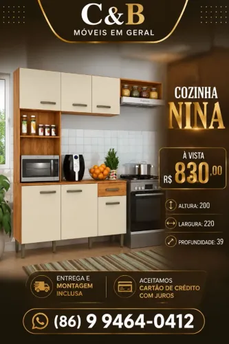 Armário de Cozinha Nina