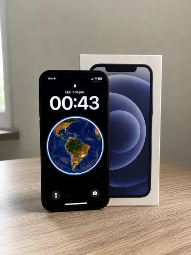 iPhone 12 Impecável + Caixa + Carregador + Capinha