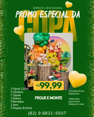 DECORAÇÃO DE FESTA R$99,99