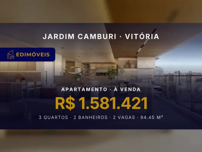 Jardim Camburi: Apartamento 3 quartos em condomínio com lazer completo e sustentabilidade