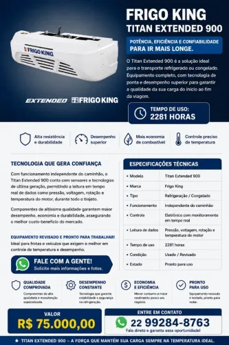 ? FRIGO KING TITAN EXTENDED 900 À VENDA ?