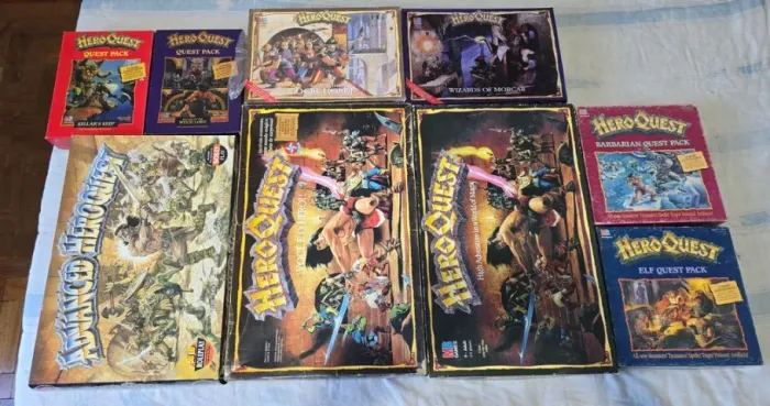 Coleção Jogo Tabuleiro Hero Quest Antigo Estrela e Importados - leia o anuncio