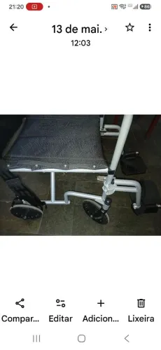 Cadeira de roda nova alumínio 