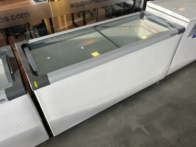 Freezer Metalfrio expositor 505 litros congelados novo pronta entrega