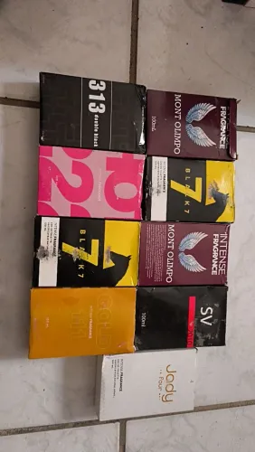 Kit 9 perfumes 100 ml caixas danificadas