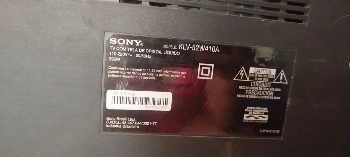 Tv 60 polegadas Sony (tubo)