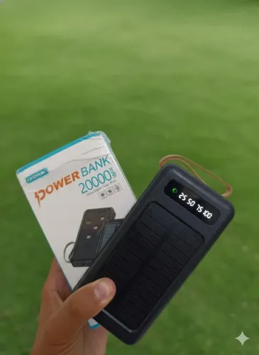 Carregador Portátil Solar Turbo - Completo com todos os cabos