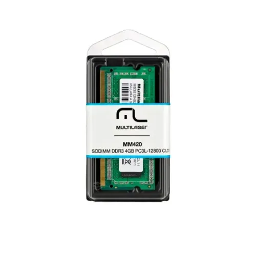 Memória 4GB DDR3 1600MHz Multilaser PC3 12800U