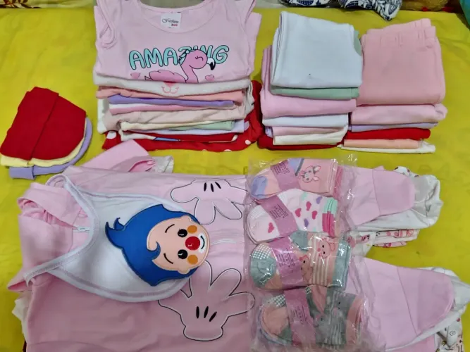 Lote de roupinha para bebê menina RN até 4 meses