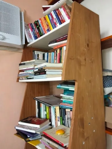 Estante de decoração de livros