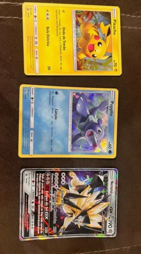 Pokémon 3 cartinhas promo com uma GX, todas originais
