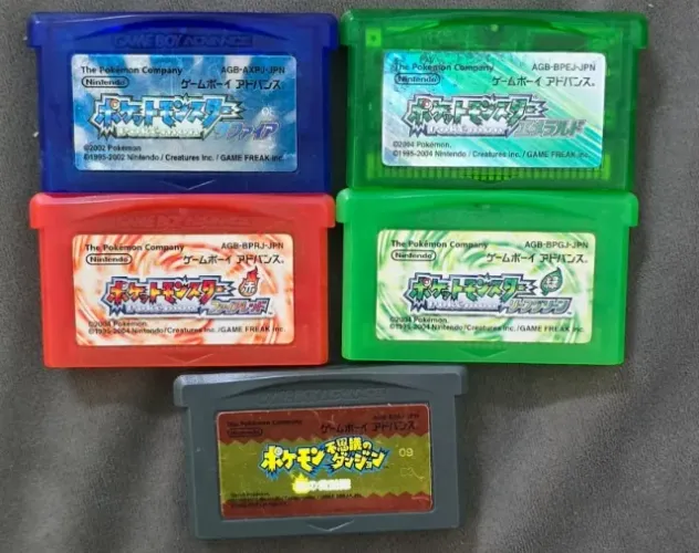 Coleção Pokemon GBA Japonês