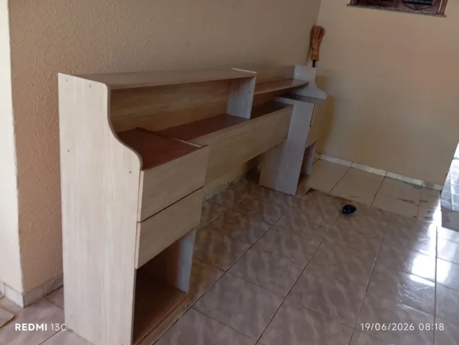  Cabeceira de cama Casal e Quem em  Mdf 