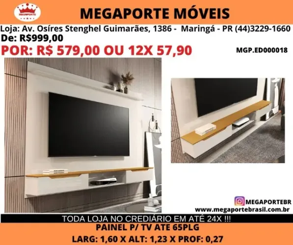 PAINEL DE TV ATE 65 PLG