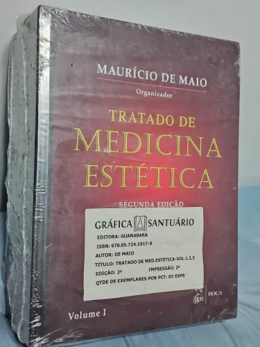 Livro Tratado de Medicina Estética 3 Volumes Maio Maurício Editora Roca