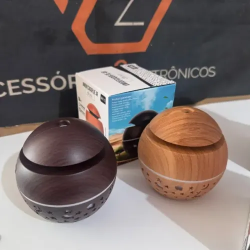 Umidificador de Ar - Aromaterapia - Estilo Madeira / Vasos