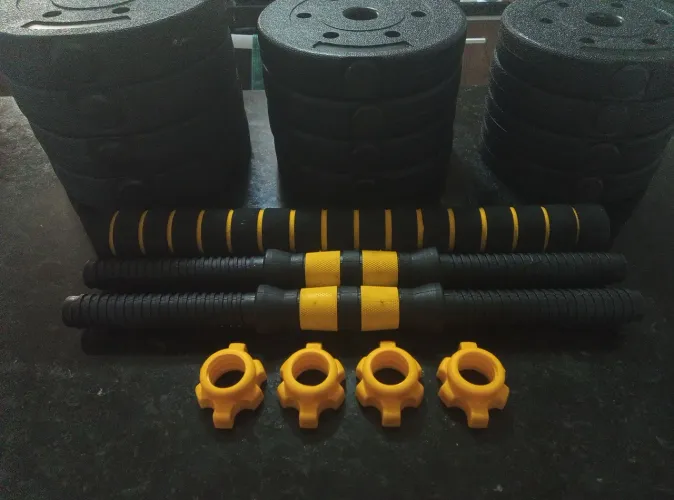 Kit de halteres ajustáveis - 19kg de anilhas