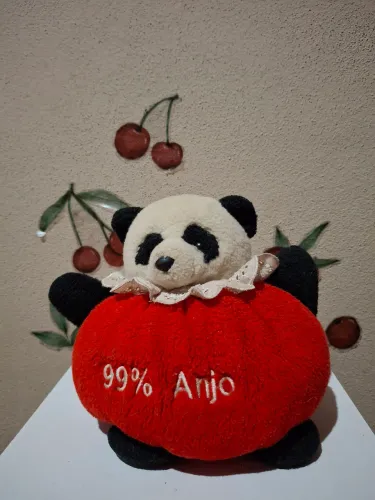 Pelúcia panda usada