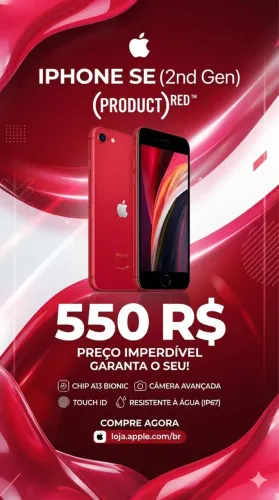 iPhone Se2 550R$ (usado, conservado)