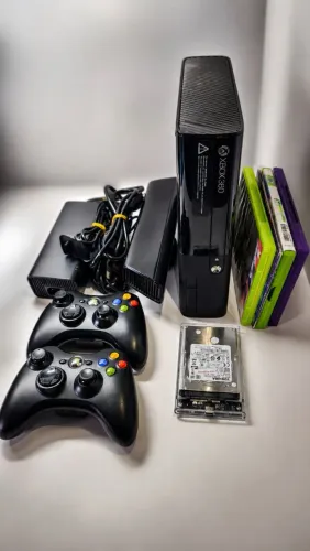 XBOX 360 SLIM - COMPLETO