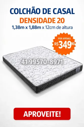 colchão D20 138x188 altura 12cm