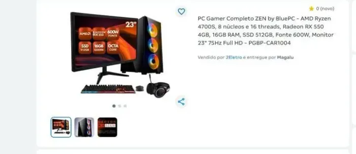 PC COMPLETO R$ 900,00 PARÁ SAIR AGORA