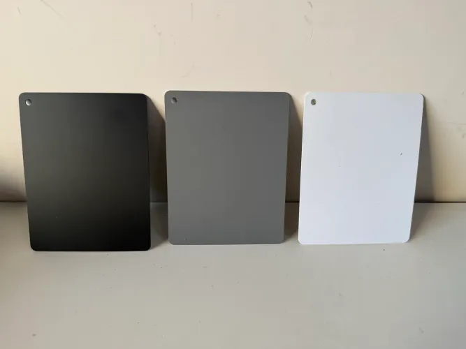 Kit Cartão Balanço De Branco Grey Card 3 Em 1 Fotografia
