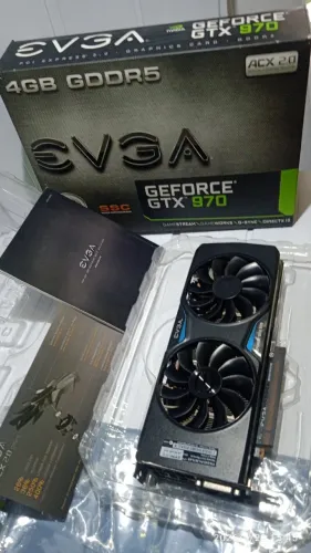 Placa de Vídeo VGA EVGA GeForce GTX 970 4GB SSC DDR5 256 bits