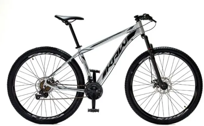 Bicicleta KRW Aro 29 21 marchas Shimano - freio a disco (Prata) - quadro L21