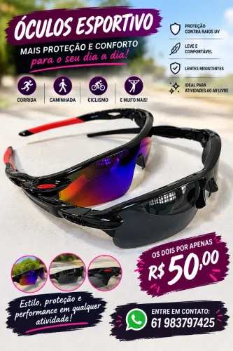Óculos de Sol Esportivo