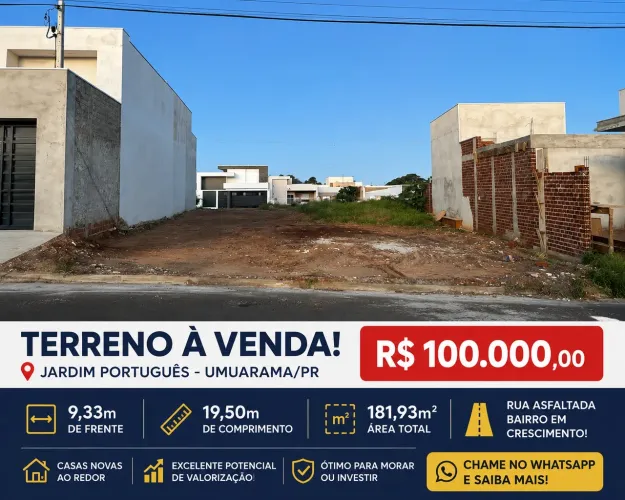 Terreno a venda no Jardim Português Umuarama