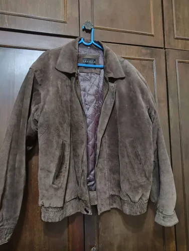 Jaqueta de couro masculino marca saville