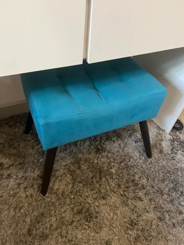 Banquinho azul turquesa