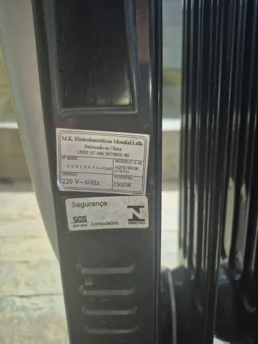 Aquecedor a óleo Mondial