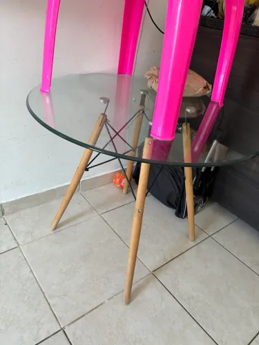 Mesa Eames Eiffel vidro