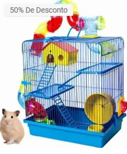 gaiola para hamster 3 andares