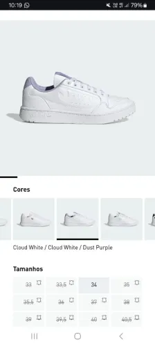 Tênis Adidas branco feminino 37