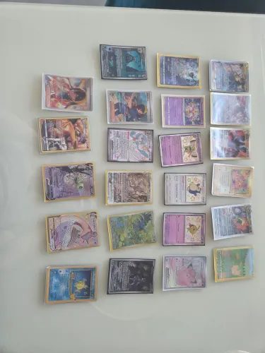 Cartas Pokémon Raras Originais - GX/VMAX/V/IR - Com Marcas de Uso