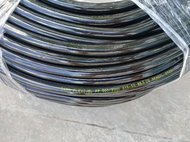 100 metros de fio elétrico pp bitola 2,5