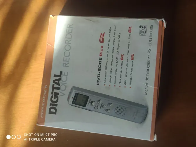 Gravador de voz digital Powerpack DVR 800 II