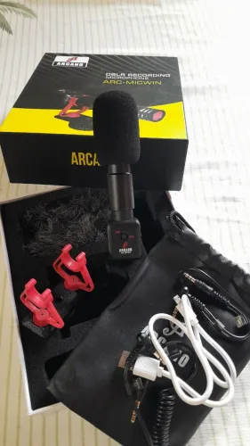 BARATO! Microfone Arcano condensador unidirecional (cardioide) compacto