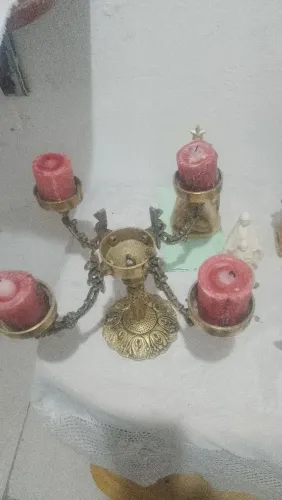 Vendo esse SUPORTE de Vela de Bronze excelente condições