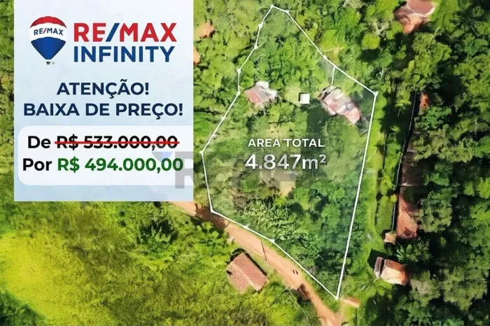 Chácara Sustentável à Venda com 4.874m², 3 Dormitórios, Lago, Nascente e Natureza Exuberan