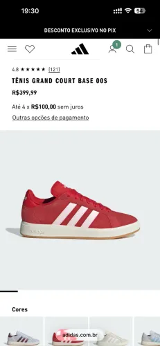 Tênis Adidas Grand Court Base 37
