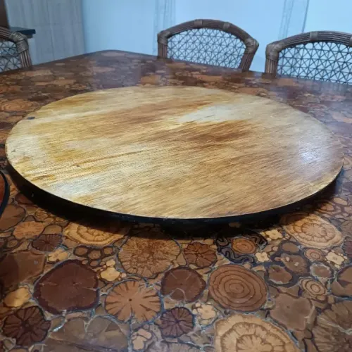 Roda giratória para mesa grande