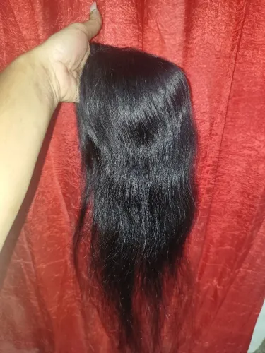 Topo de cabelo humano fio a fio um