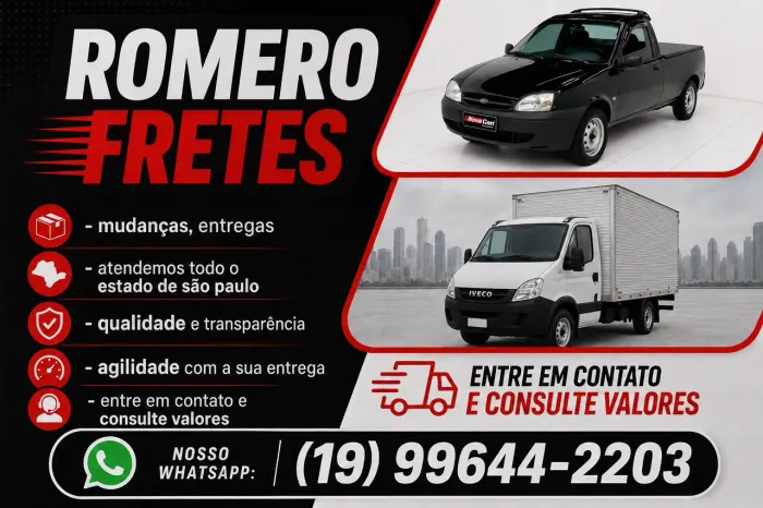 FRETES CAMPINAS E TODA REGIÃO DO ESTADO DE SÃO PAULO