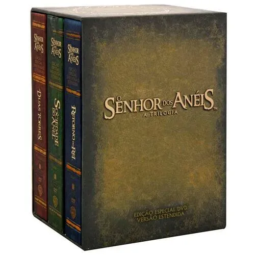 Box DVD Trilogia O Senhor dos Anéis Versão Estendida Edição Especial de Colecionador